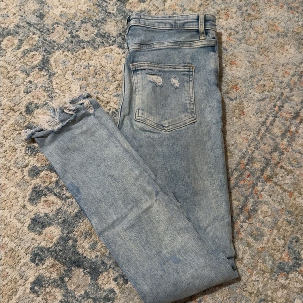 Distressed Light Blue Women's Jeans